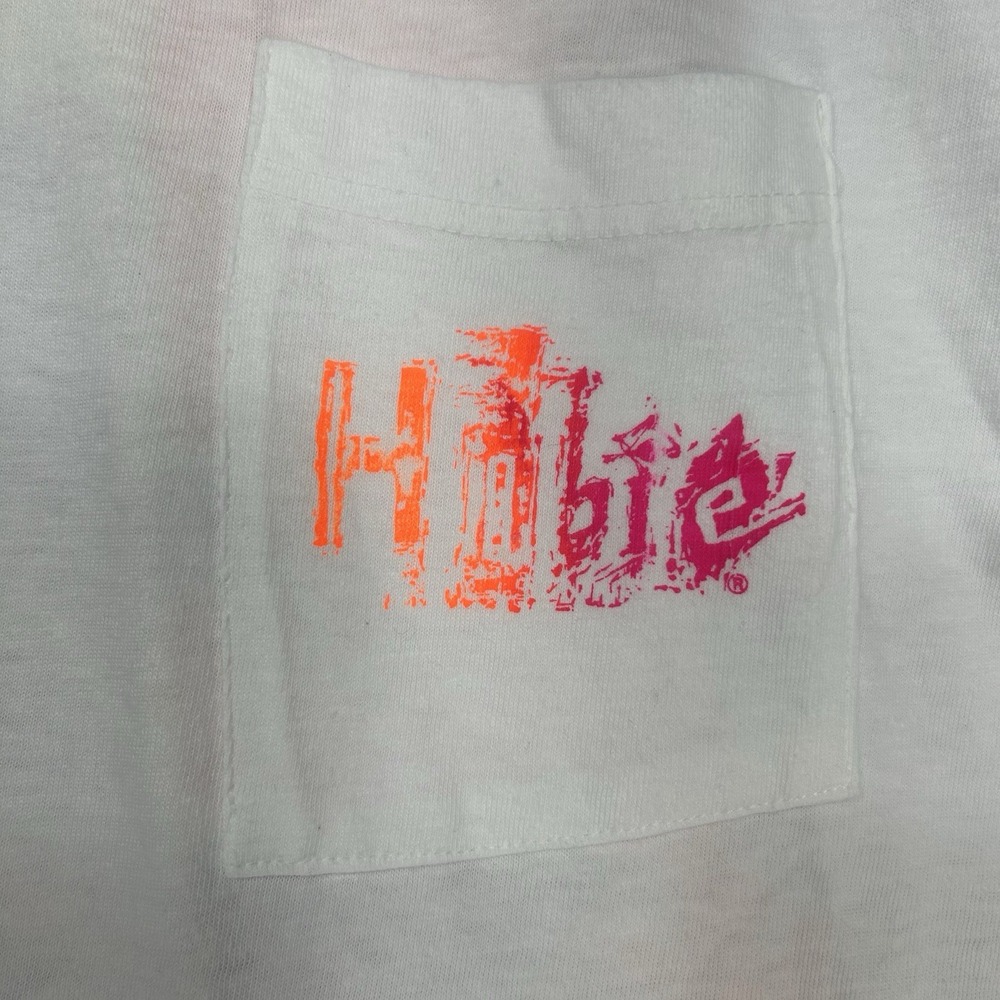 Vintage Hobie T-Shirt 1X Big & Tall White Single Stitch Car Surf Graphic Tee - Picture 5 of 15